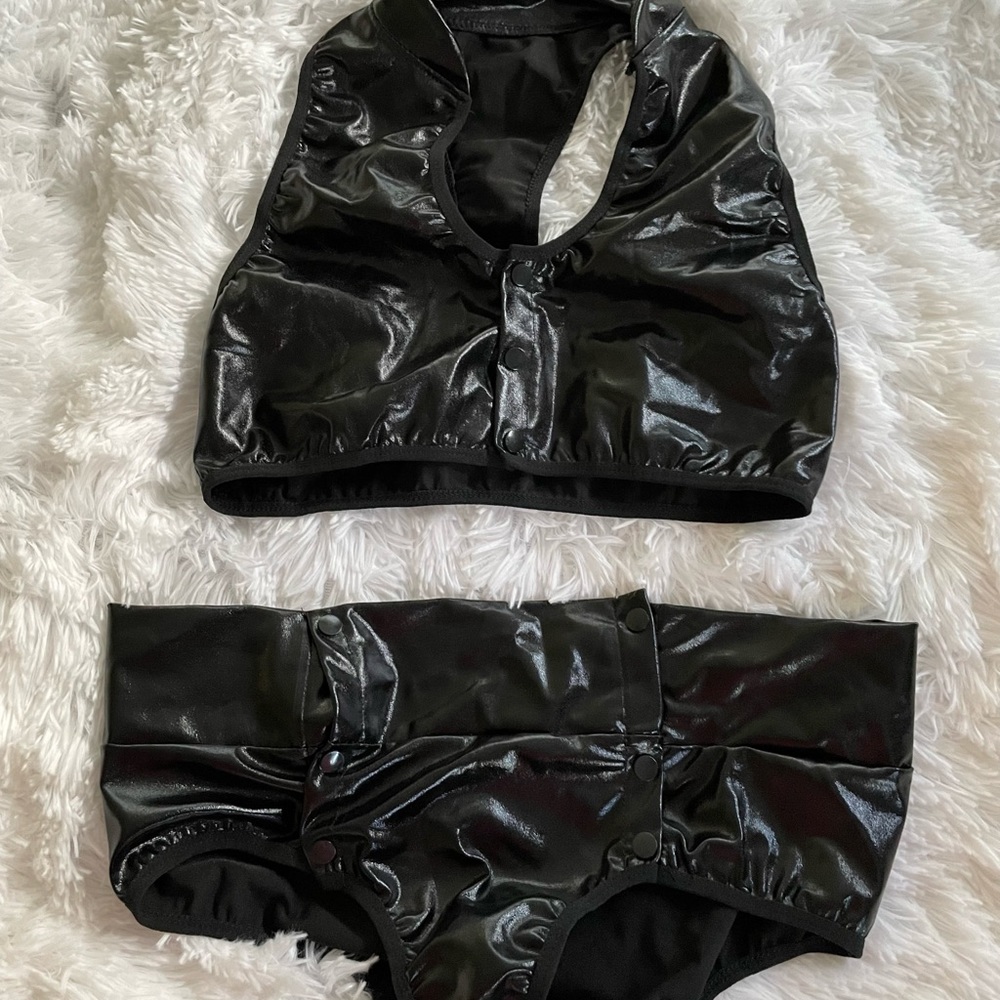 89. Halter with boy shorts